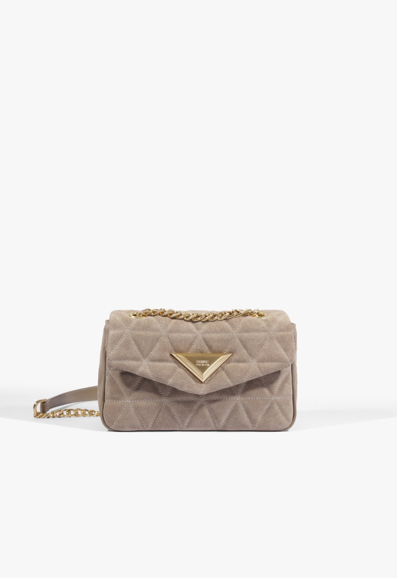 Bolsa Tiracolo 944 Pequena Camurça Cinza | Schutz