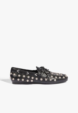 Mocassim Sabina Couro Preto