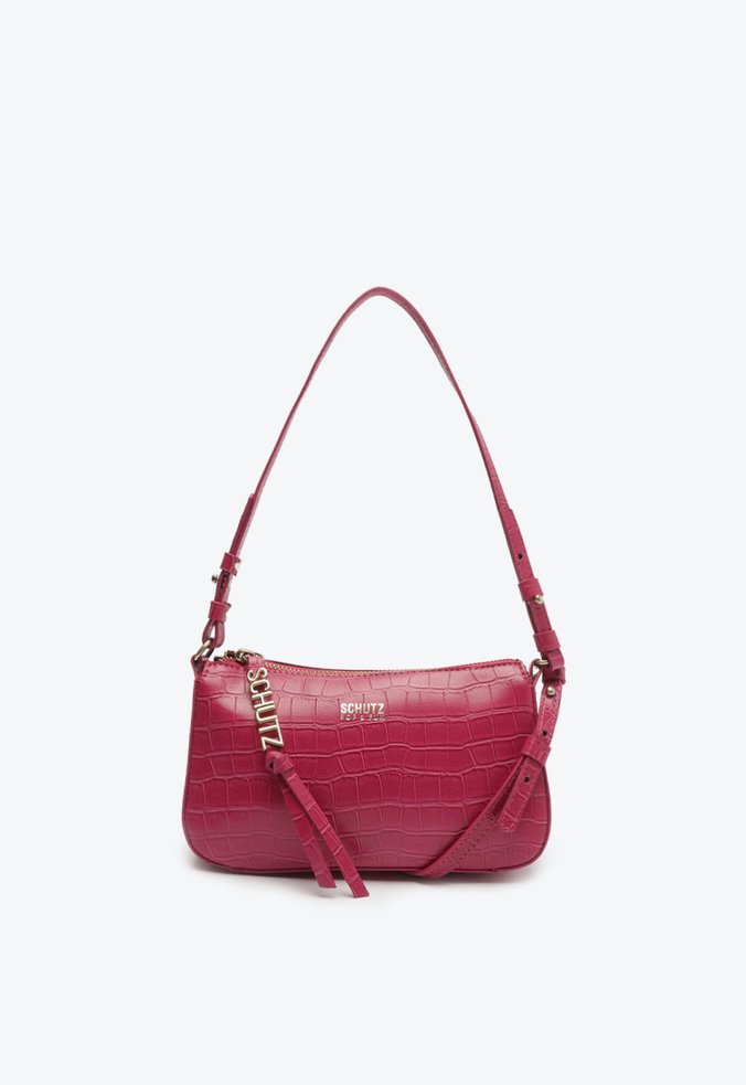 Bolsa Pequena Tiracolo Bru Croco Rosa