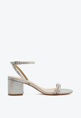 Sandália Altina Couro Prata