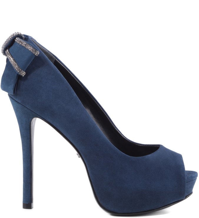 Peep Toe Blue Steel