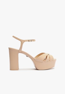 Sandália Keefa Meia Pata Couro Nude