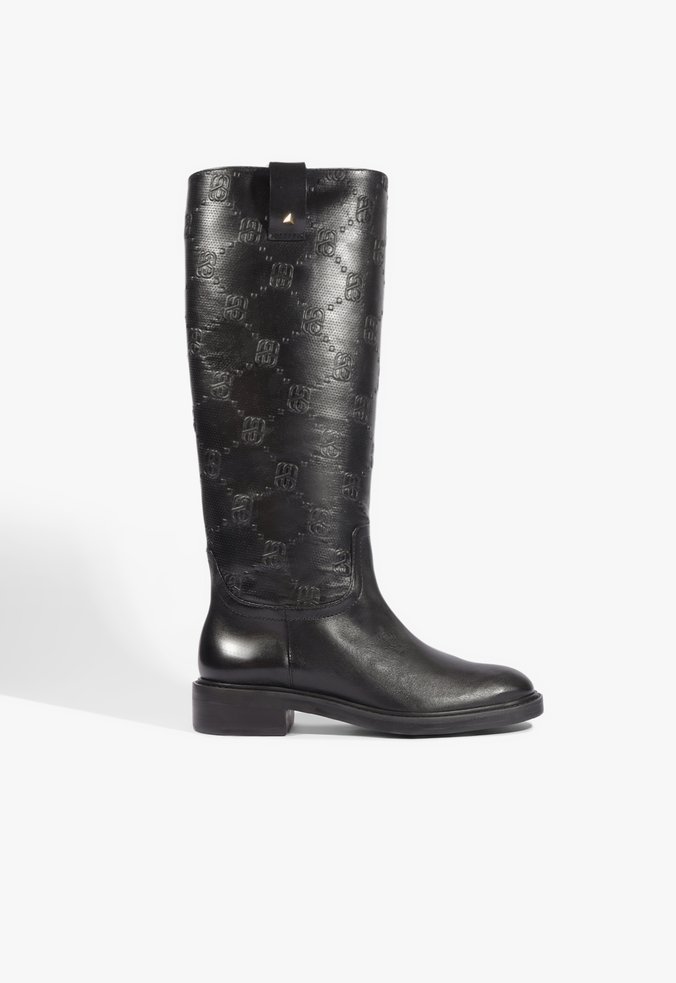 Bota Icon Hologram Couro Preta