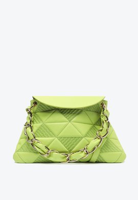 Bolsa Tiracolo Elliot Média Couro Verde