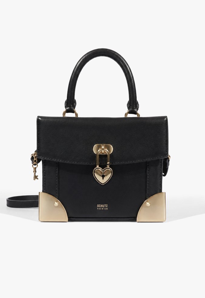 Bolsa Vanity Média Couro Preta