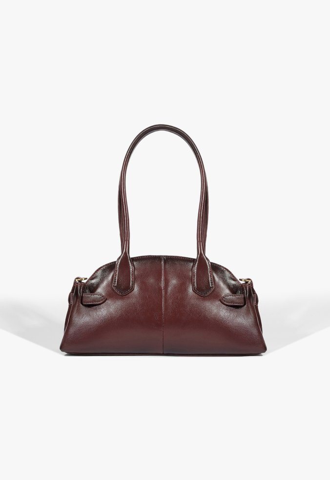 Bolsa Tote Baguete Broadway Pequena Couro Vinho | Schutz