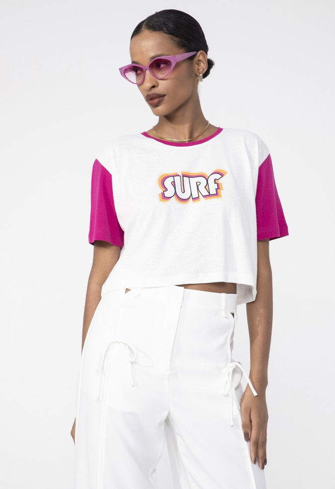 Camiseta Surf Rosa
