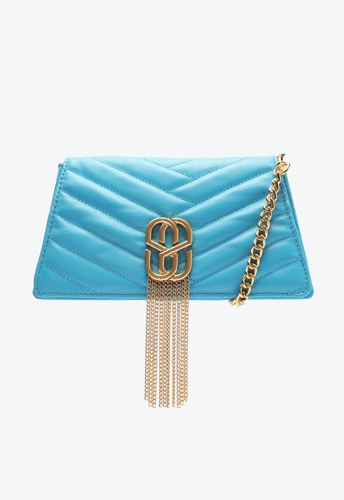 Bolsa Saucy Couro Azul