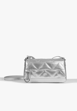 Bolsa Tiracolo Paris Couro Prata