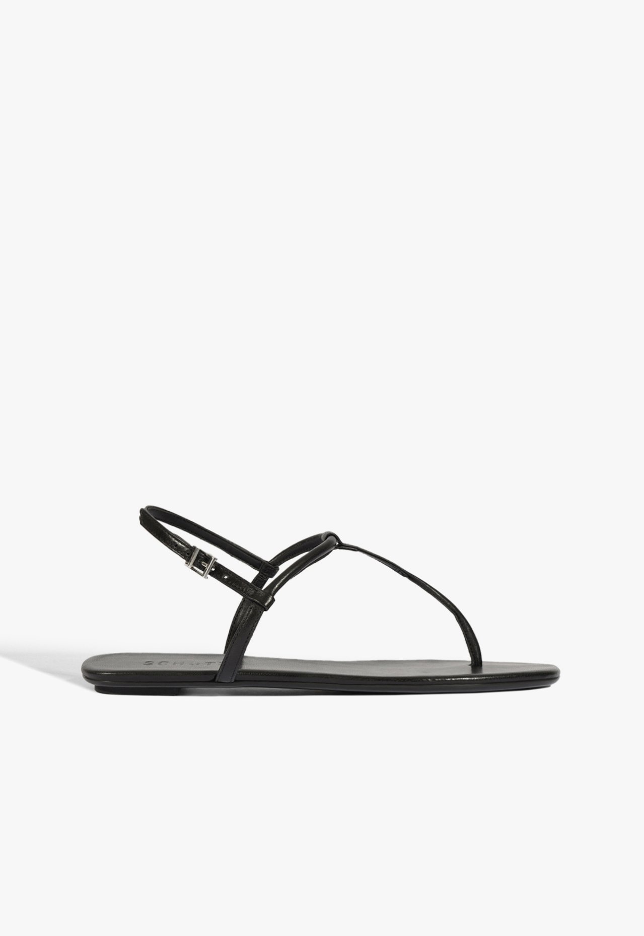 Vista 2 Sandália Rasteira Elsha Preta | Schutz Schutz BR Preto Schutz BR Preto