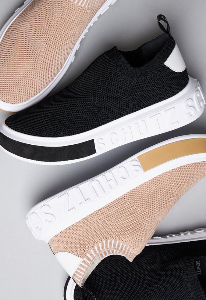 Sneaker it schutz bold knit black deals