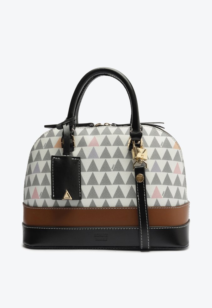 Bolsa Tote Tiracolo Grande Triangle Branca 