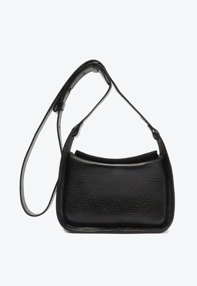 Bolsa Tiracolo Vika Couro Preta