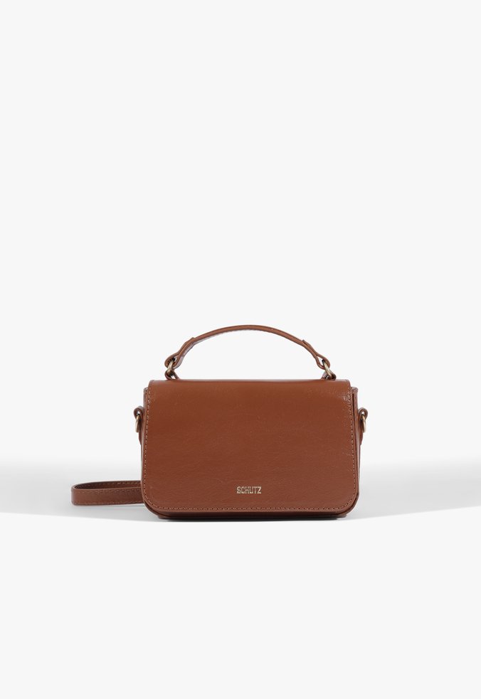 Bolsa Tiracolo Pequena Couro Marrom