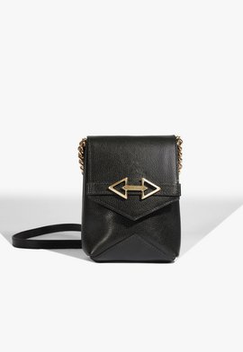 Bolsa Tiracolo Couro Preta