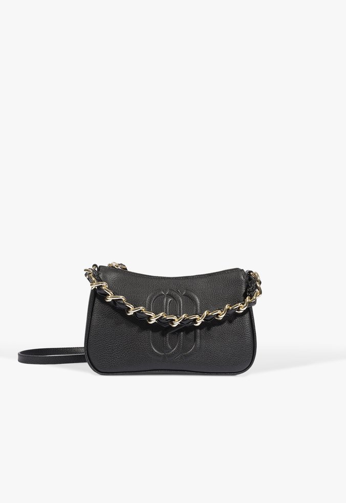 Bolsa Tiracolo Daphne Pequena Couro Preta