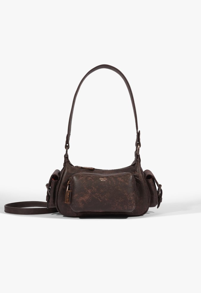 Bolsa Hobo Eddie Média Couro Marrom