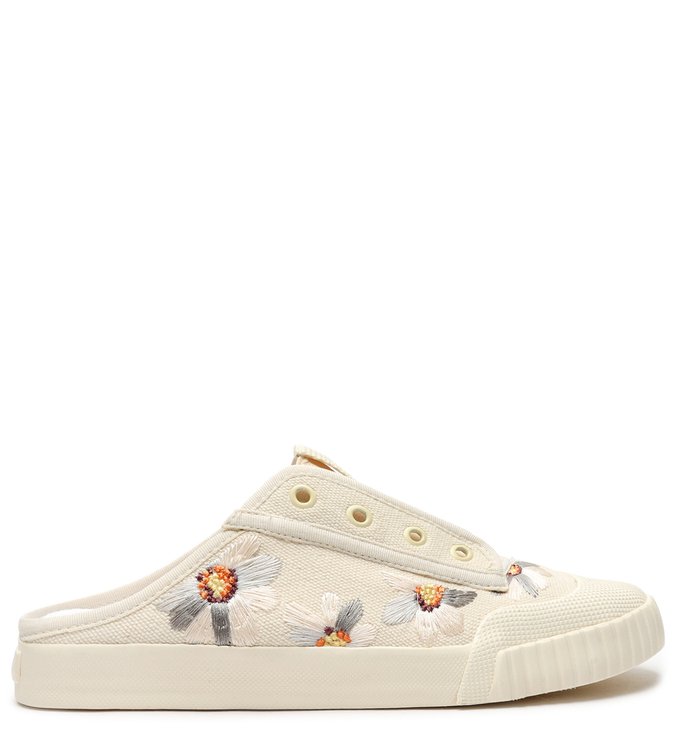 Tênis Smash Floral Bege