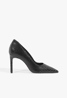 Sapato Scarpin Salto Alto Snake Preto