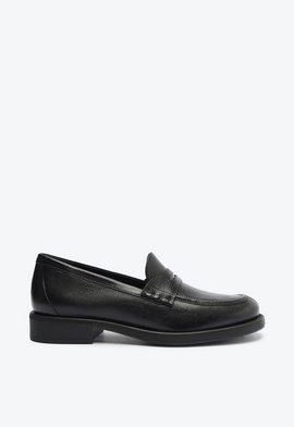 Mocassim Christie Couro Preto
