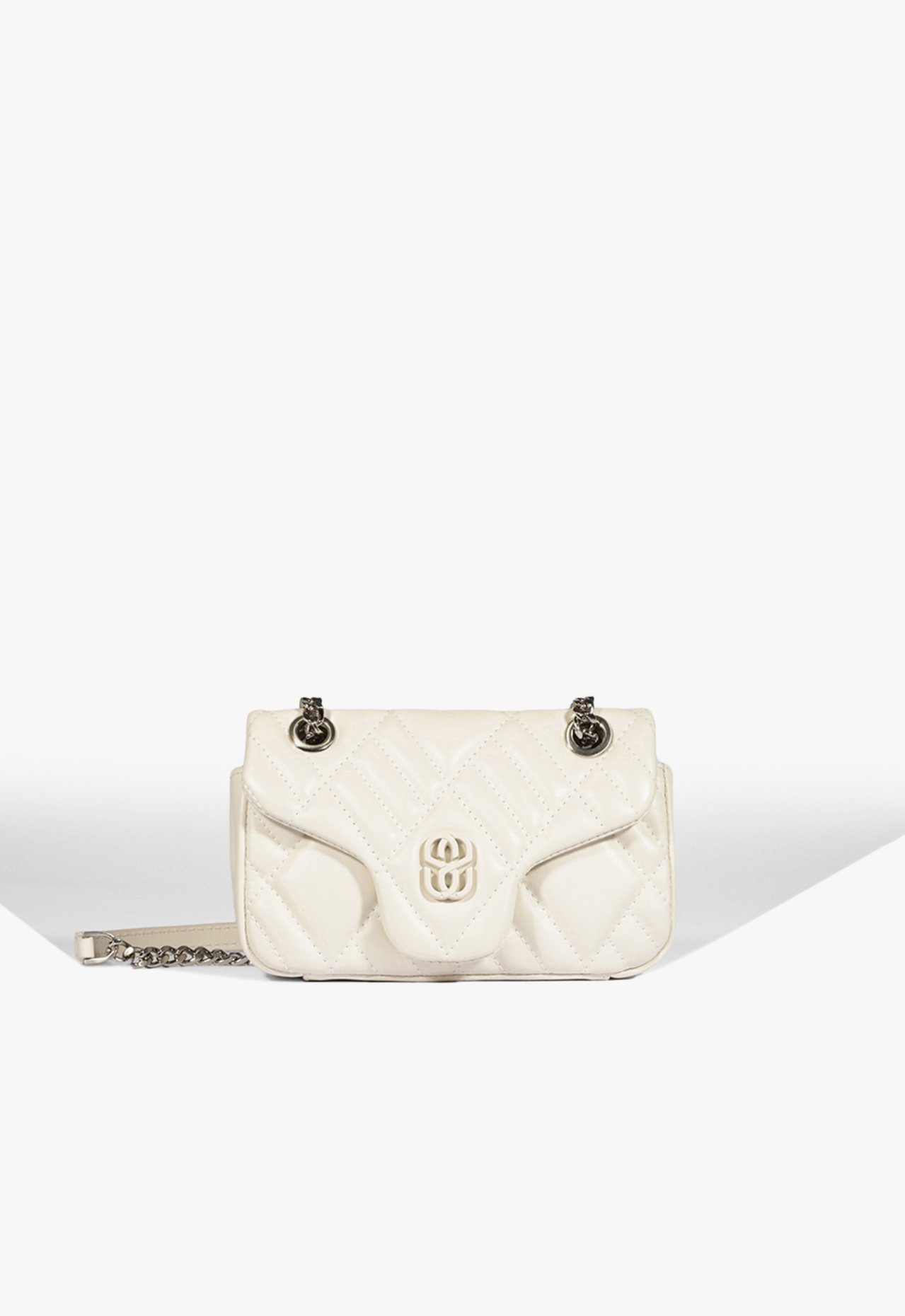 Bolsa Shoulder Perry Pequena Couro Branca | Schutz