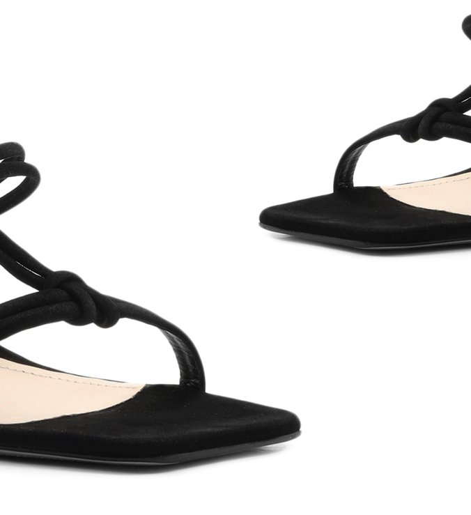 Sandália Strings Zebra Heel Black Sandália Strings Zebra Heel Black