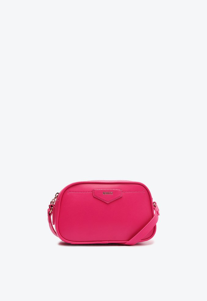 Bolsa Tiracolo Pequena Couro Pink