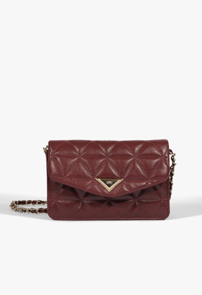 Bolsa Tiracolo Pequena 944 Couro Vinho