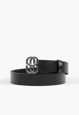 Cinto Emblem Couro Onix Preto
