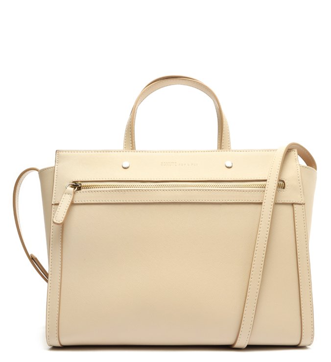 Bolsa Tote Grande Elliot Bege