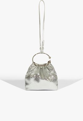 Bolsa Bucket Metálica Prateada