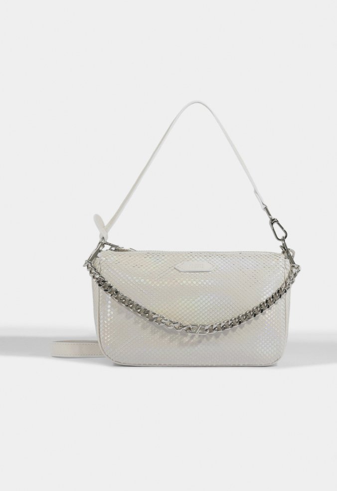 Bolsa Tiracolo Grande Emmy Couro Branca