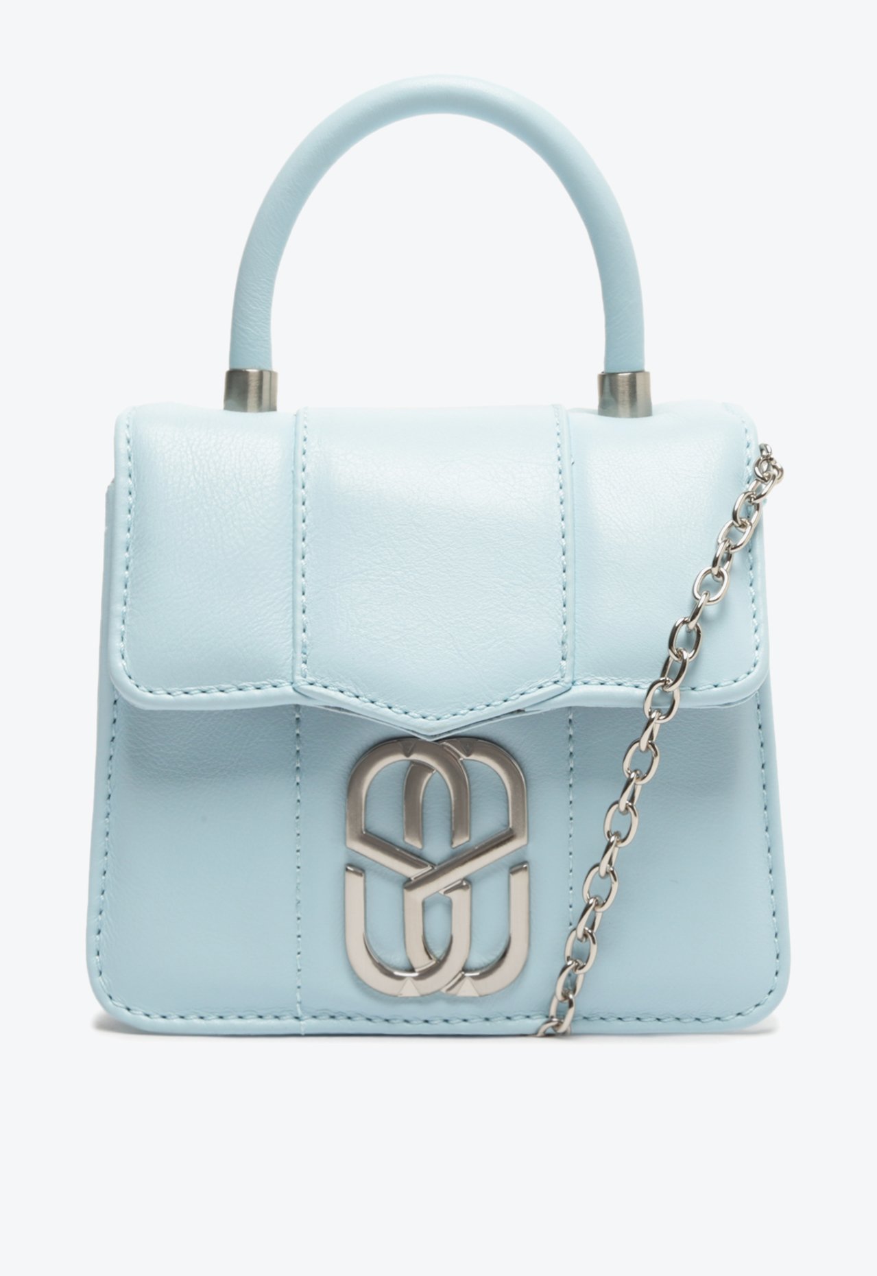 Bolsa Tiracolo Zoen Pequena Couro Azul Claro | Schutz
