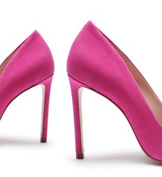 Sapato Scarpin Clássico Nobuck Pink