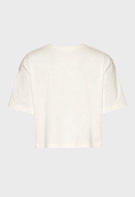 Camiseta Cropped Algodão Milene Sunrise Branca