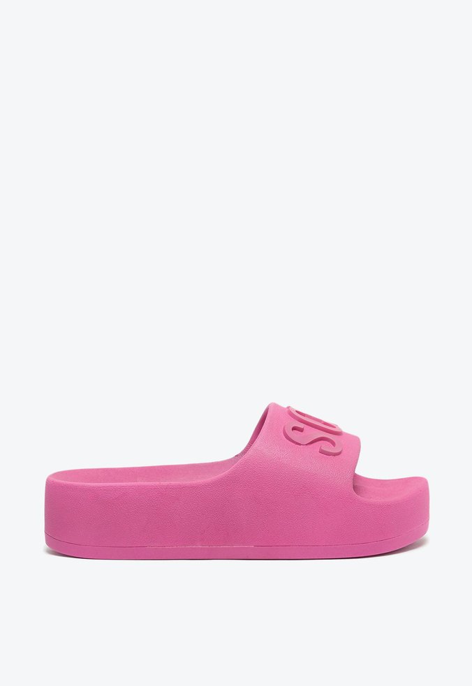 Sandália Flatform Jellys Plástico Pink