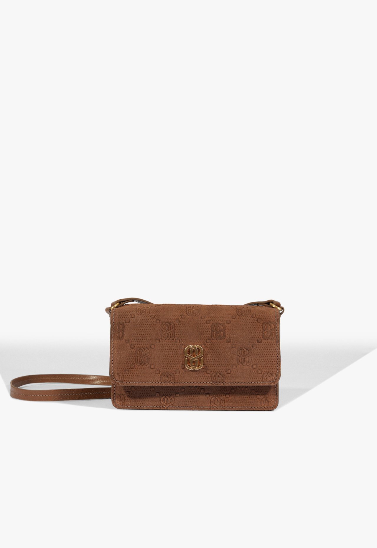 Bolsa Tiracolo Mini Tess Camurça Marrom | Schutz