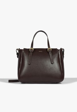 Bolsa Tote Média Sara Couro Marrom Escura