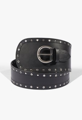 Cinto Scarlet Couro Preto