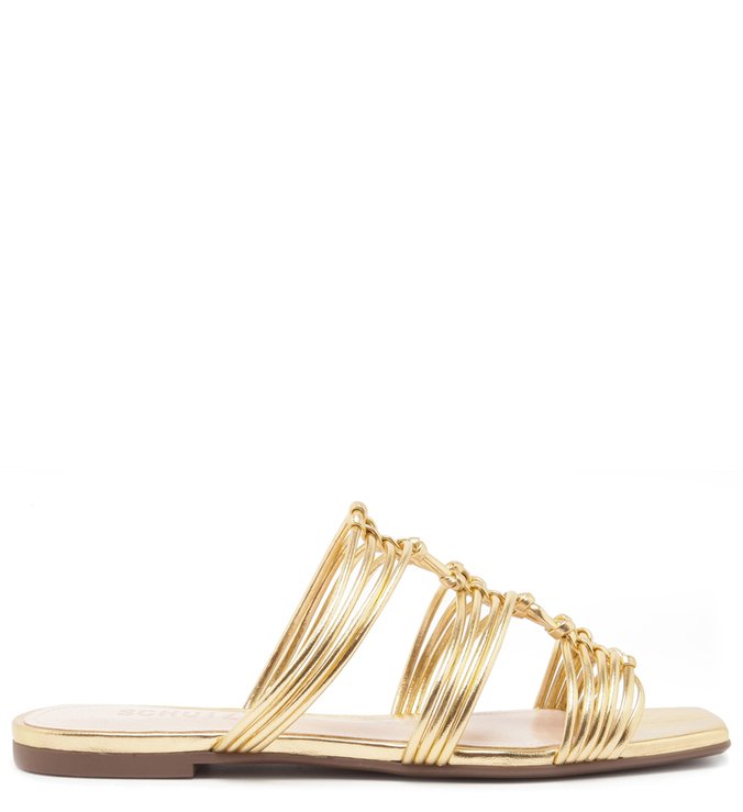 FLAT SLIDE MULTI STRAP GOLD FLAT SLIDE MULTI STRAP GOLD