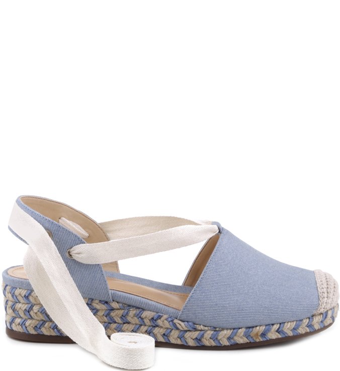 Espadrille Cap Toe Light Blue Jeans