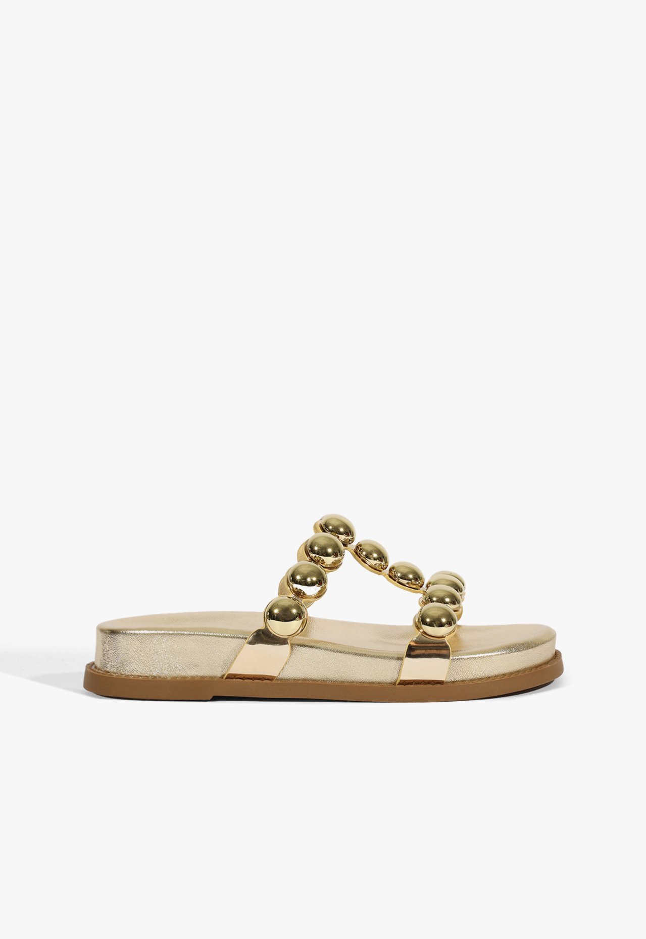 Sandália Papete Sporty Dourada | Schutz