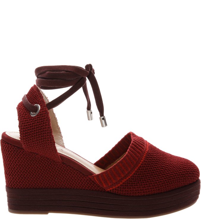 Sandália Espadrille Vinho