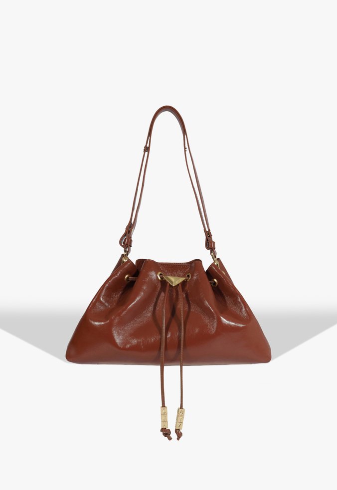 Bolsa Bucket Jess Couro Marrom