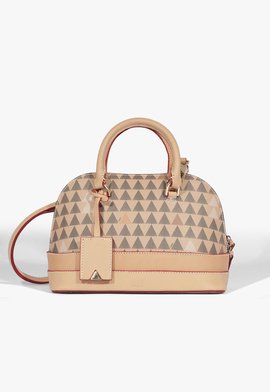 BOLSA TOTE TIRACOLO GRANDE TRIANGLE BEGE