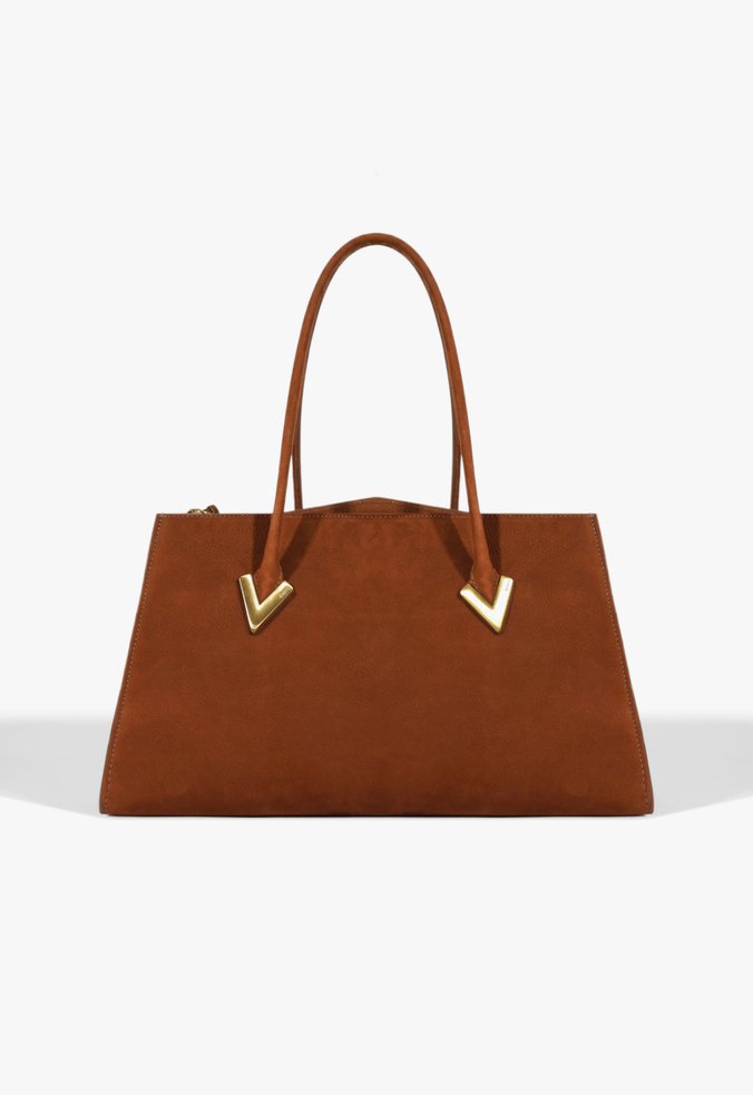 Bolsa Tote Grande Adele Couro Marrom