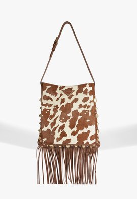 Bolsa Hobo Couro Animal Print