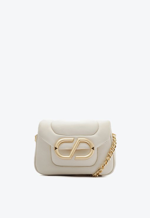 Bolsa Mini Tiracolo Pequena Schutz Couro Branca