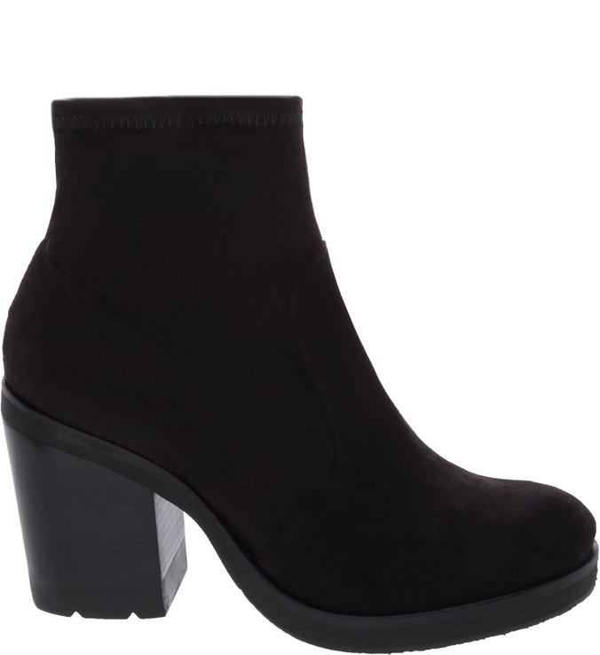 Bota Block Heel Strech Black Bota Block Heel Strech Black