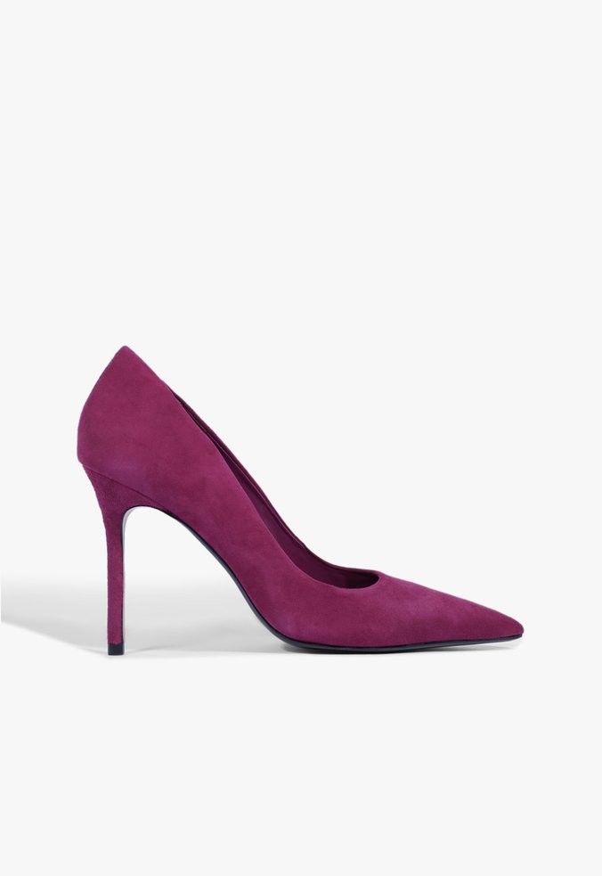 Scarpin Casual Cool Camurça Roxo